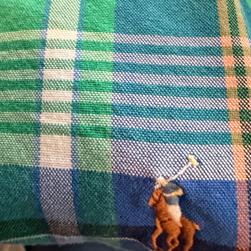 Ralph Lauren 3XB Men’s Multi Colored Plaid Flesh Tone Pony Button Down Shirt LS - Picture 2 of 3